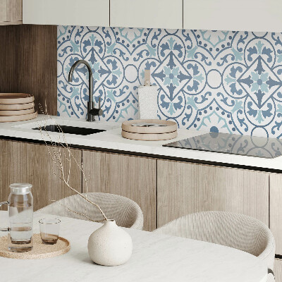 Čtvercový obkladový panel Květinové vzory v elegantních ornamentech