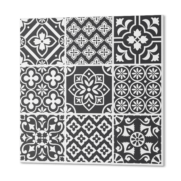 Čtvercový panel na zeď Stylová geometrie v podobě dlaždic
