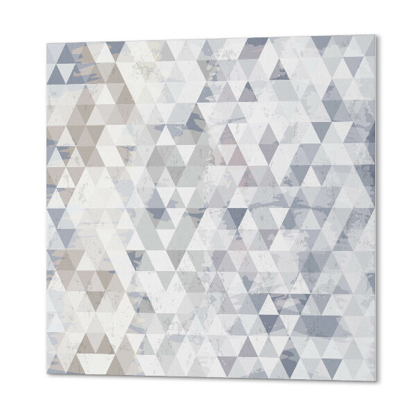 Čtvercový nástěnný panel Geometrický styl s trojúhelníky