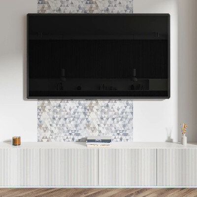 Čtvercový nástěnný panel Geometrický styl s trojúhelníky