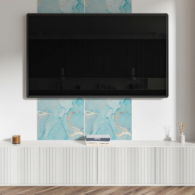 Čtvercový panel na zeď Abstraktní design v tekutých tvarech