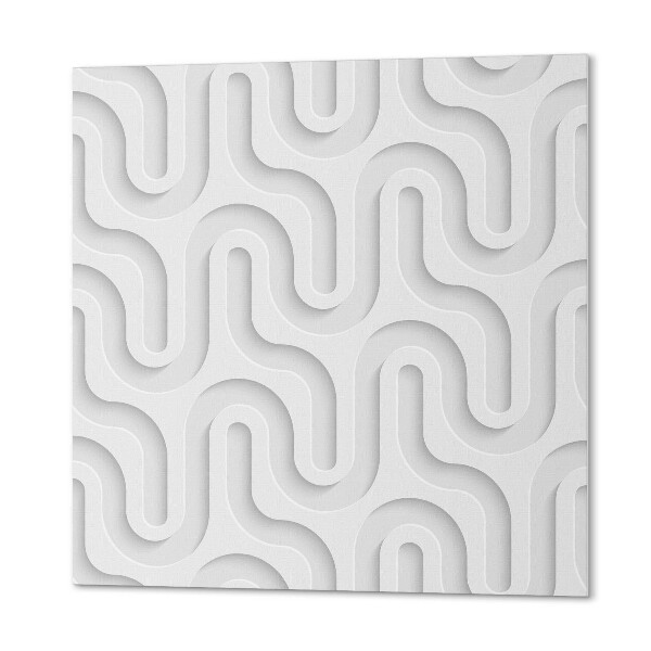 Čtvercový panel na zeď Vlny ve 3D efektu