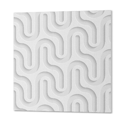 Čtvercový panel na zeď Vlny ve 3D efektu