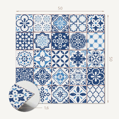 Čtvercový panel na zeď Geometrické dlaždicové vzory