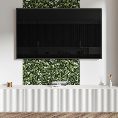 Čtvercový panel na zeď Květinové rostlinné složení