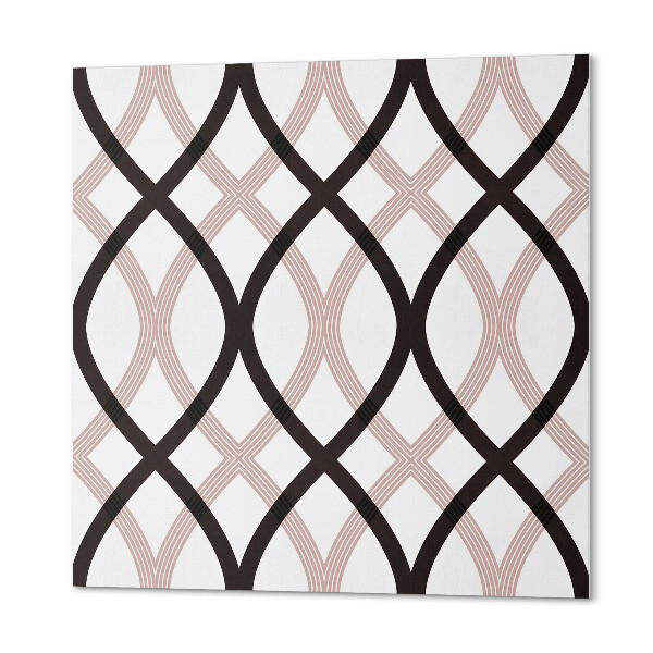 Čtvercový nástěnný panel Elegantní vlnitý motiv