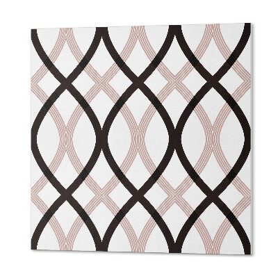 Čtvercový nástěnný panel Elegantní vlnitý motiv