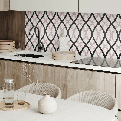 Čtvercový nástěnný panel Elegantní vlnitý motiv