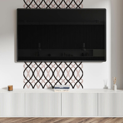 Čtvercový nástěnný panel Elegantní vlnitý motiv