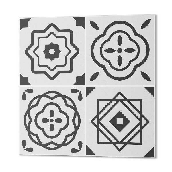 Čtvercový panel na zeď Vzory v geometrických čtvercích