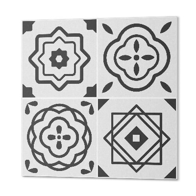 Čtvercový panel na zeď Vzory v geometrických čtvercích
