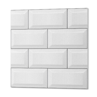 Čtvercový obkladový panel Motiv cihel v minimalistickém designu