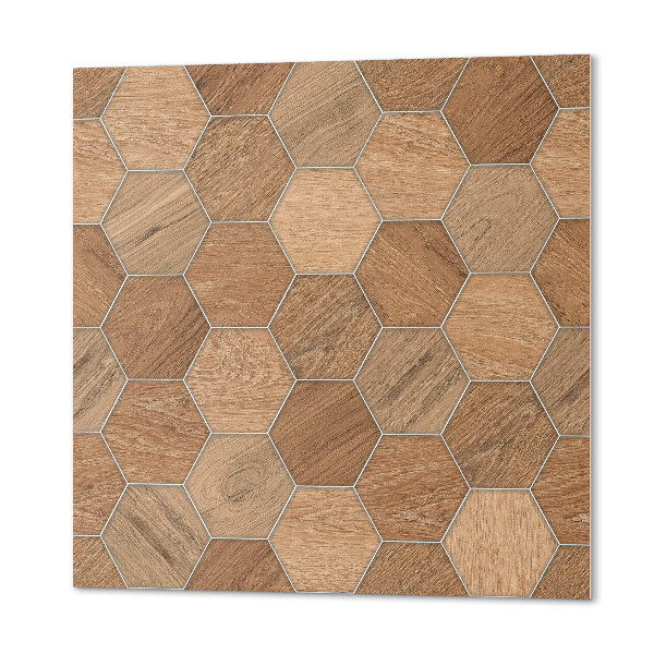 Čtvercový panel na zeď Geometrie šestihranných dlaždic