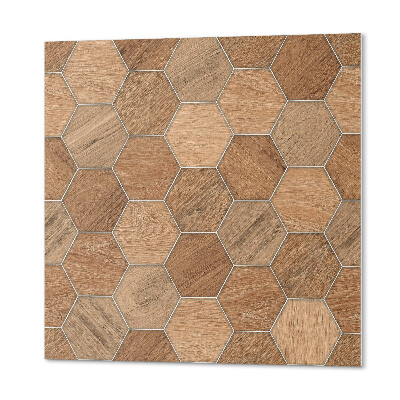 Čtvercový panel na zeď Geometrie šestihranných dlaždic