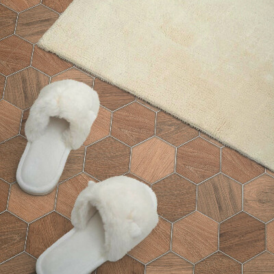 Čtvercový panel na zeď Geometrie šestihranných dlaždic