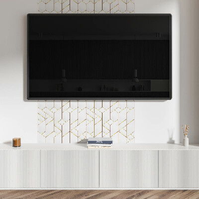 Čtvercový obkladový panel Abstraktní vzor čáry v geometrickém stylu