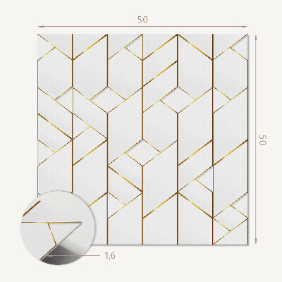 Čtvercový obkladový panel Abstraktní vzor čáry v geometrickém stylu