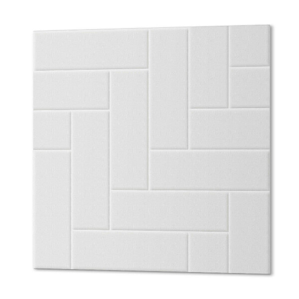 Čtvercový panel na zeď Cihlové motivy v klasickém vzoru rybí kosti