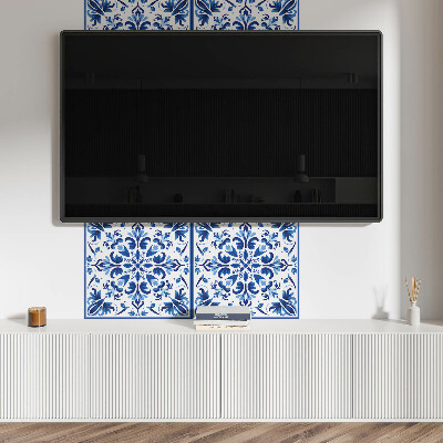 Čtvercový obkladový panel Stylový květinový motiv v rovnováze