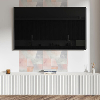 Čtvercový panel na zeď Pastelové geometrické tvary
