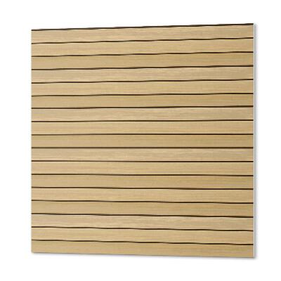 Čtvercový nástěnný panel Paralelní vzor dřevěných prken