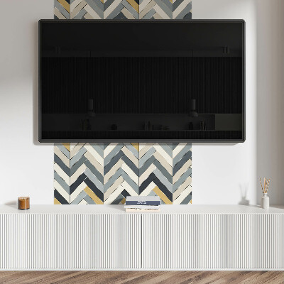 Čtvercový panel na zeď Elegance rybí kosti