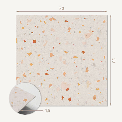 Čtvercový nástěnný panel Stylový design Terrazzo