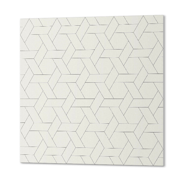 Čtvercový panel na zeď Geometrie v šestiúhelníkovém stylu
