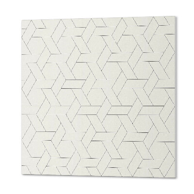 Čtvercový panel na zeď Geometrie v šestiúhelníkovém stylu