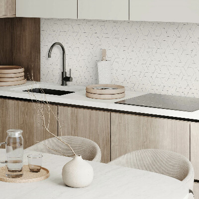 Čtvercový panel na zeď Geometrie v šestiúhelníkovém stylu