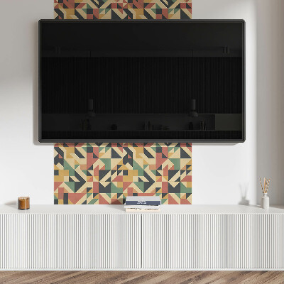 Čtvercový obkladový panel Abstraktní motiv s geometrickými tvary