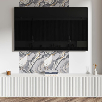 Čtvercový nástěnný panel Linie v dynamických tvarech