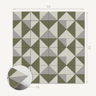 Čtvercový obkladový panel Design s trojúhelníky v geometrickém stylu