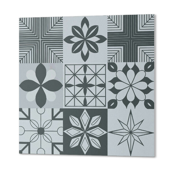 Čtvercový obkladový panel Geometrické puzzle v mozaikové verzi