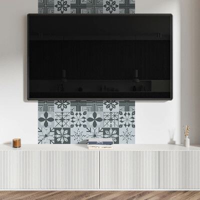 Čtvercový obkladový panel Geometrické puzzle v mozaikové verzi
