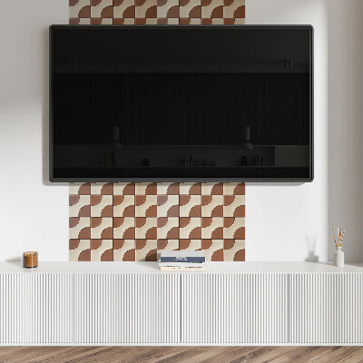 Čtvercový nástěnný panel Stylové geometrické motivy