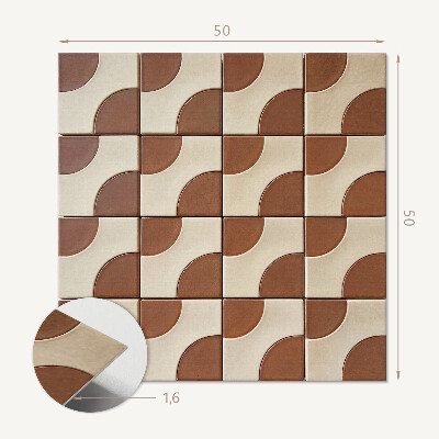 Čtvercový nástěnný panel Stylové geometrické motivy