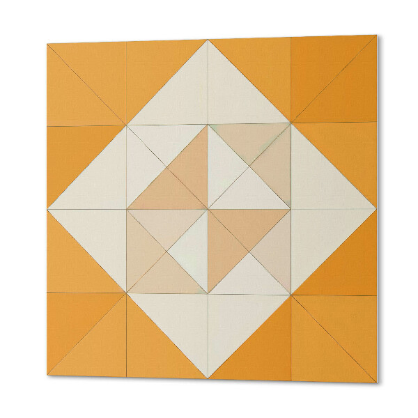 Čtvercový nástěnný panel Kosočtvercová geometrie v atraktivní verzi