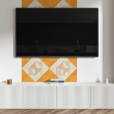 Čtvercový nástěnný panel Kosočtvercová geometrie v atraktivní verzi
