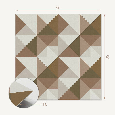 Čtvercový obkladový panel Abstraktní trojúhelníková geometrie