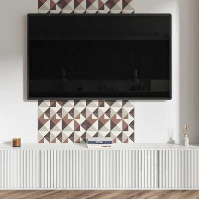 Čtvercový nástěnný panel Trojúhelníková geometrie v jedinečném designu