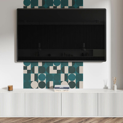 Čtvercový obkladový panel Dynamické formy a geometrické motivy