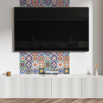 Čtvercový panel na zeď Stylové čtverce v mozaikovém designu