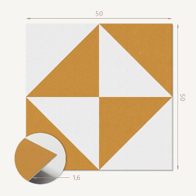 Čtvercový obkladový panel Geometrie trojúhelníku vložená do čtverců