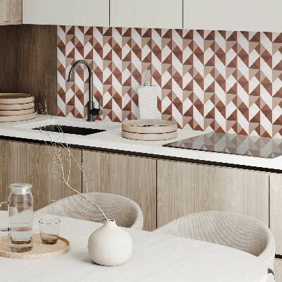 Čtvercový nástěnný panel Stylový geometrický vzor s trojúhelníky