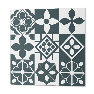 Čtvercový obkladový panel Geometrické tvary na dlaždicích