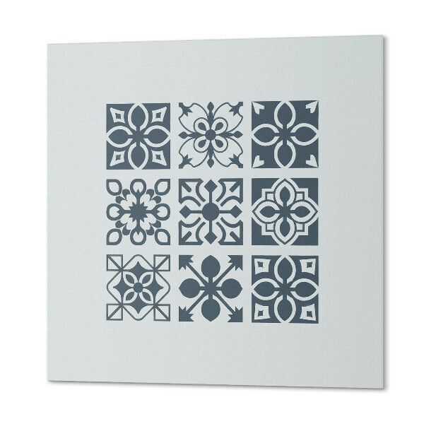 Čtvercový nástěnný panel Geometrické uspořádání ve čtvercových vzorech