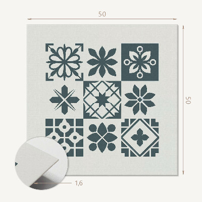Čtvercový nástěnný panel Kreativní geometrické tvary