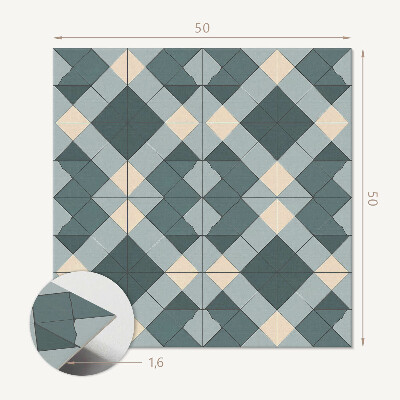 Čtvercový panel na zeď geometrický vzor