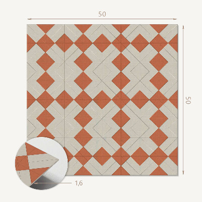 Čtvercový obkladový panel Geometrie kosočtverců v mřížce